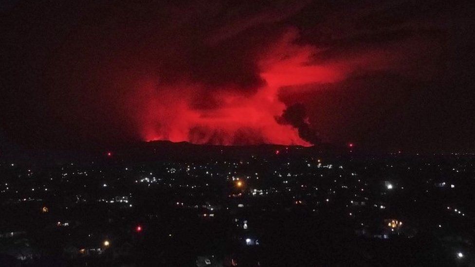 DR Congo to evacuate city as volcano erupts near Goma