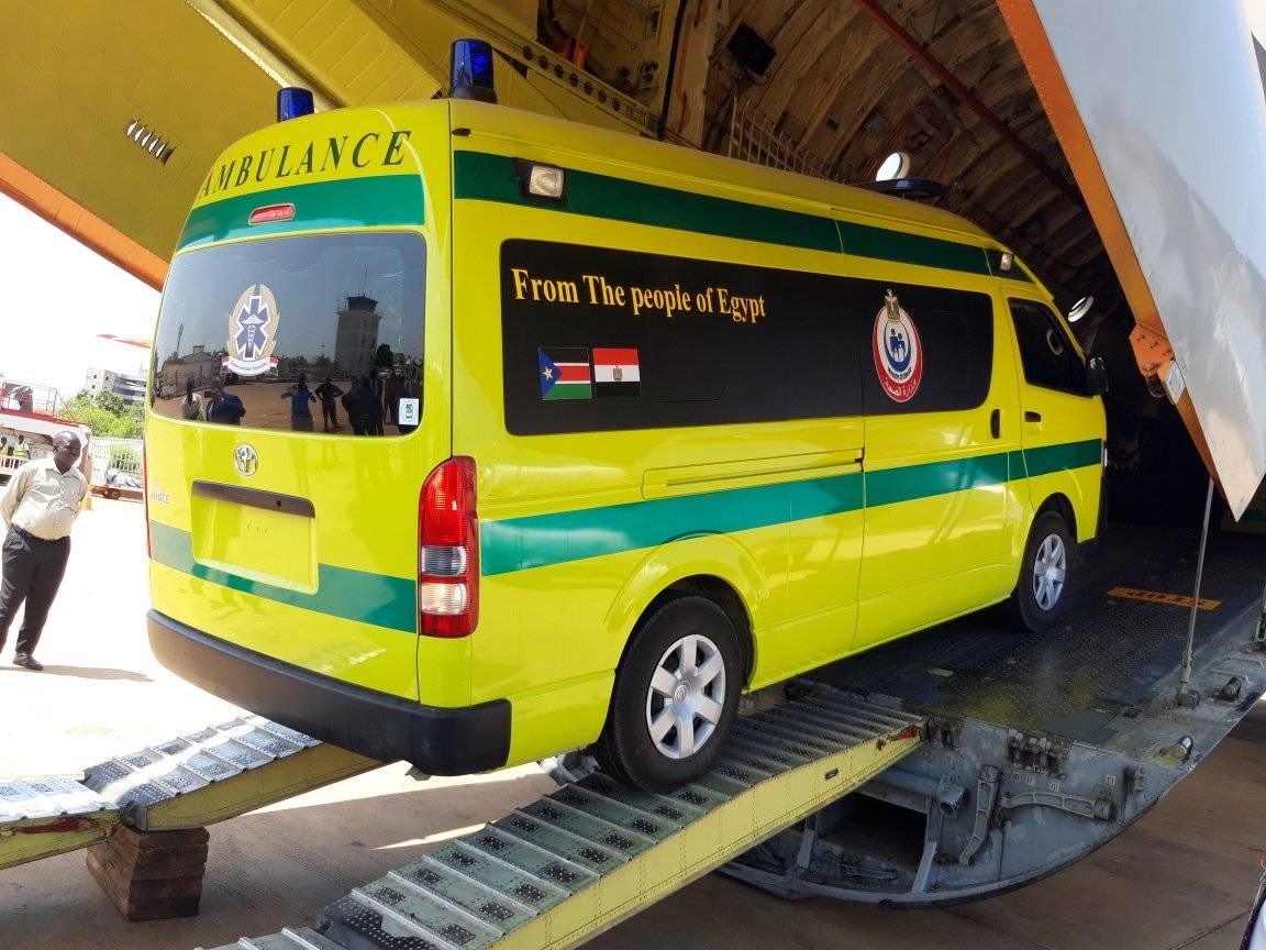 Egypt donates 3 ambulances equipped with medical supplies