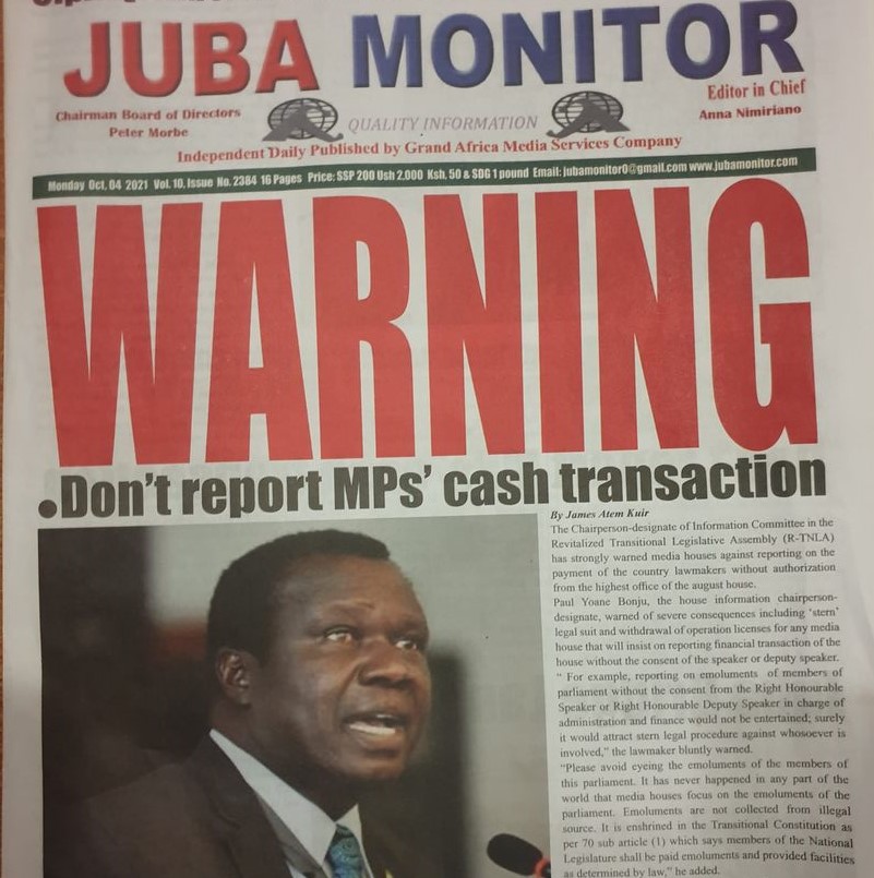 Court suspends Juba Monitor activities over alleged malpractices – Lawyer