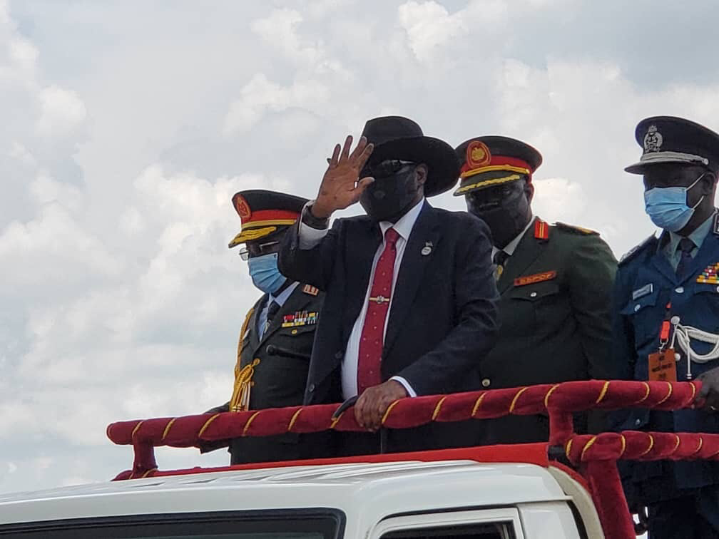 Kiir graduates over 20 thousand unified forces, some with wooden guns