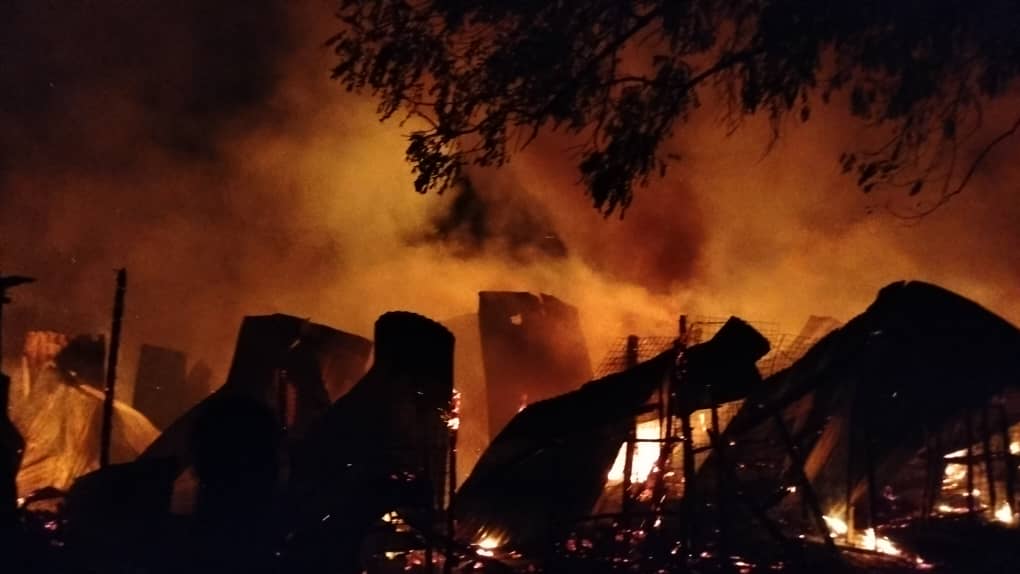 36 shops razed down by fire at Pibor Market
