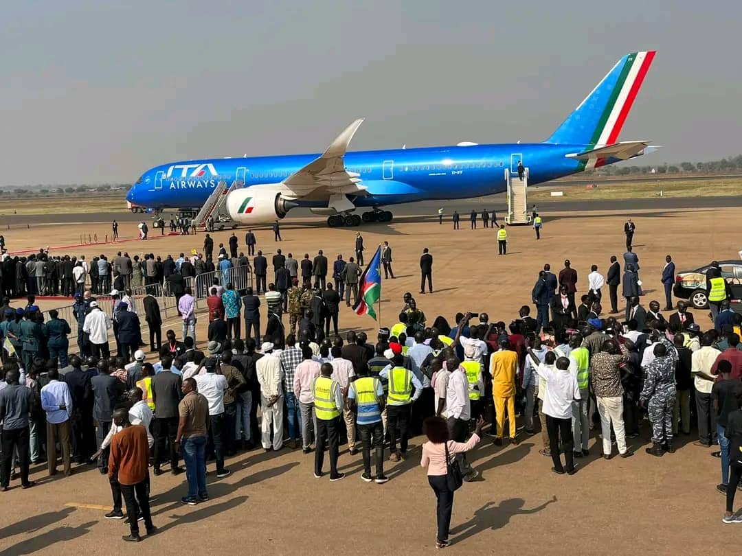 Pope Francis touches down in South Sudan