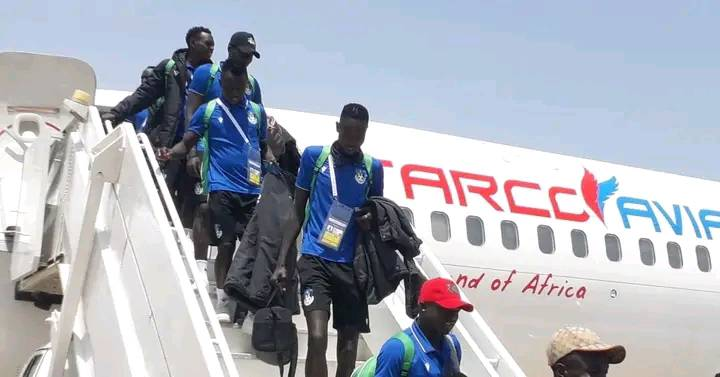 South Sudan U-20 football team returns from Egypt