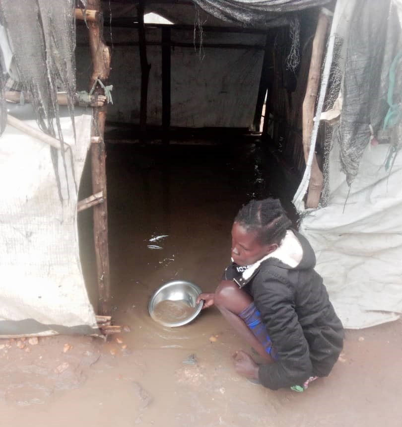 Heavy rain submerges Mangateen IDPs camp
