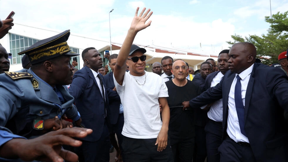 French footballer Kylian Mbappe visits native Cameroon