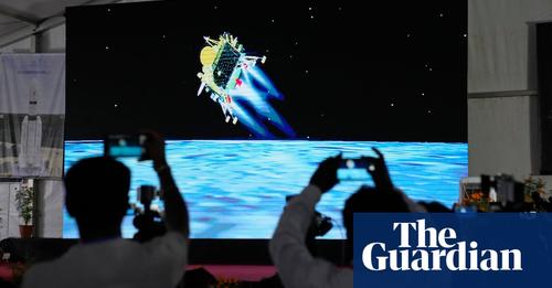 Indians celebrate as spacecraft lands near south pole of moon in historic first