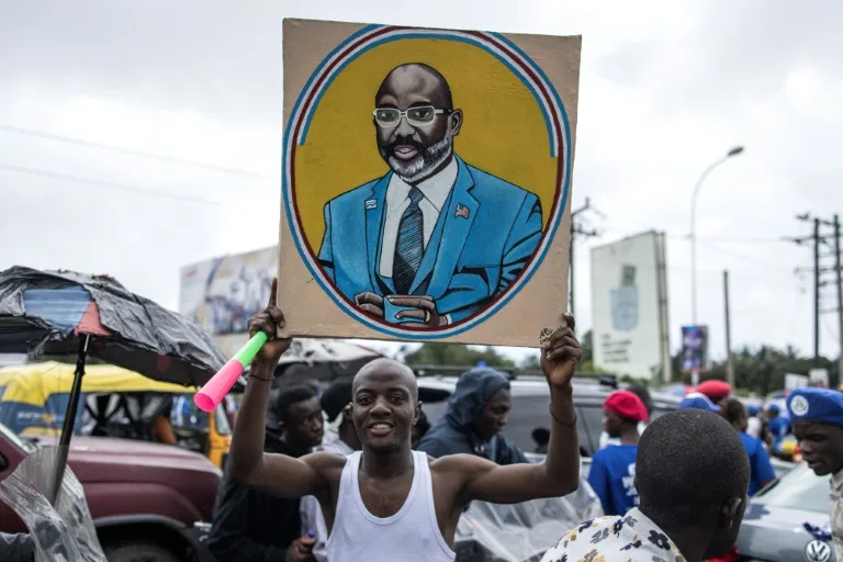 Liberia’s football superstar president runs for re-election