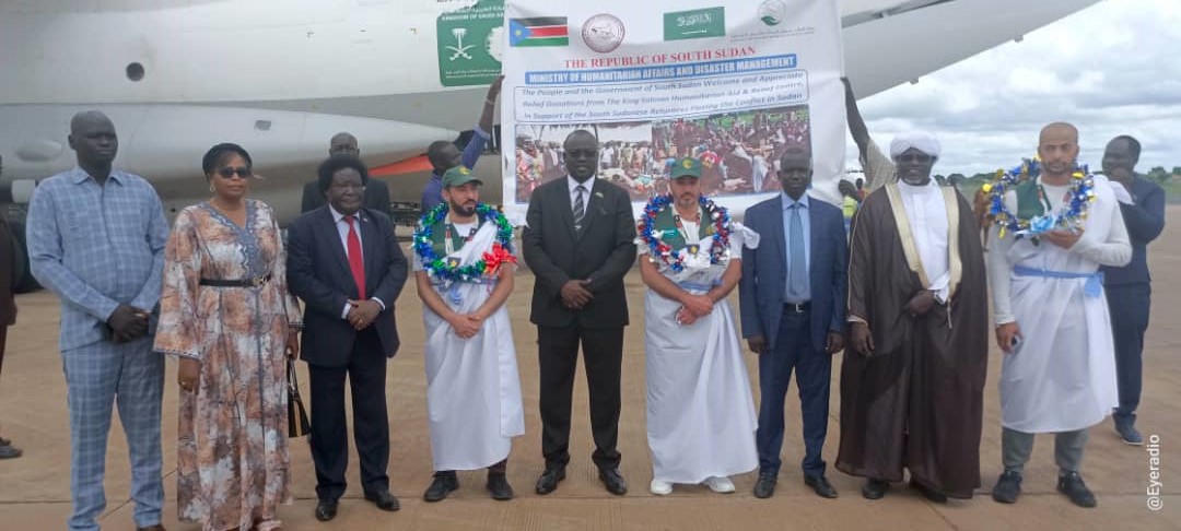 South Sudan receives 27 tons of humanitarian aid from Saudi Arabia
