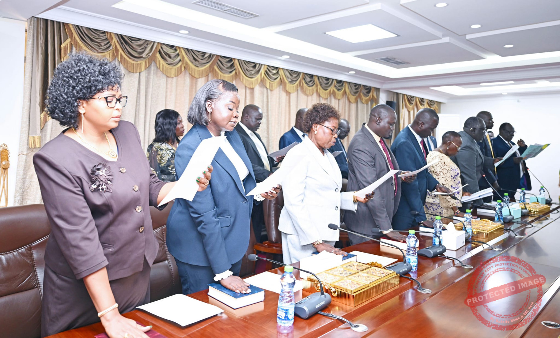 Political Parties’ Council leadership, Youth Minister Dr. Geng worn-in