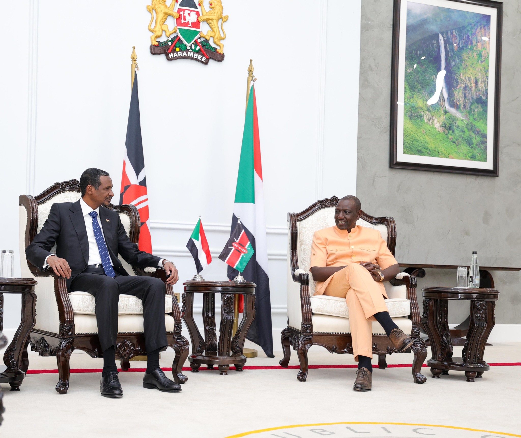 President Ruto holds talks with RSF leader in Nairobi