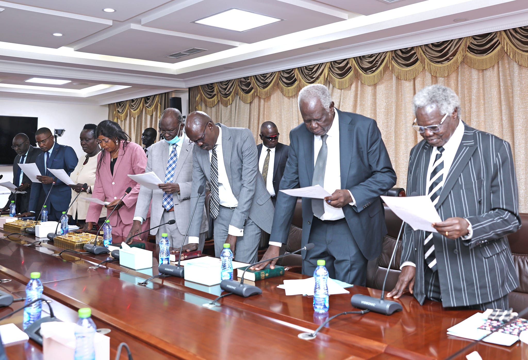 NEC officials take oath of office as country heads to polls