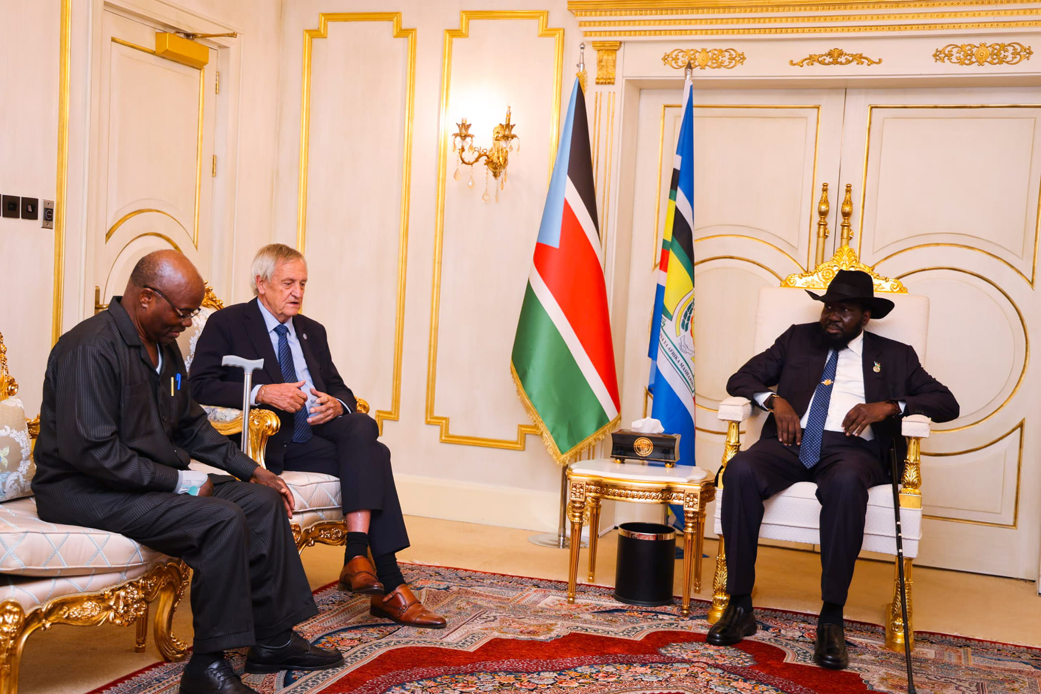 Kiir meets UN, AU officials on elections