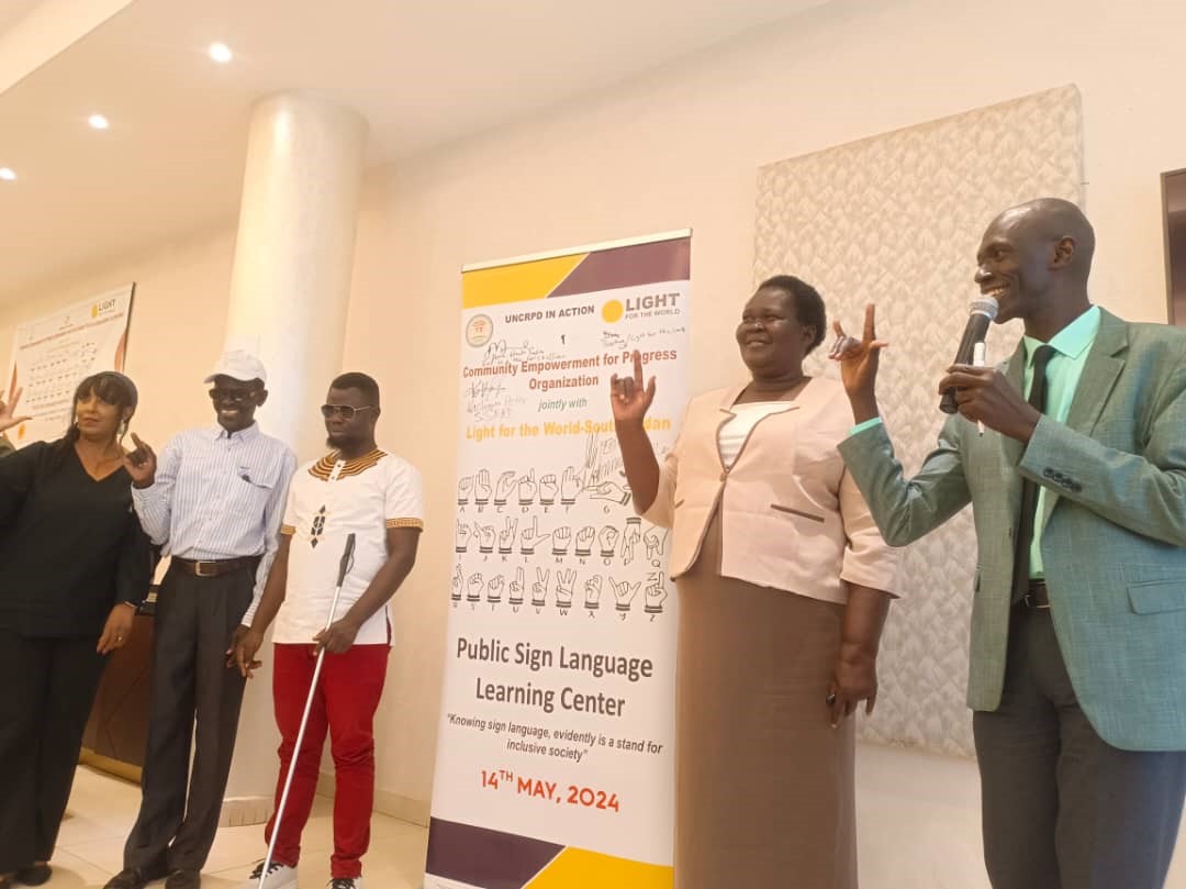 Sign language learning center launched in Juba