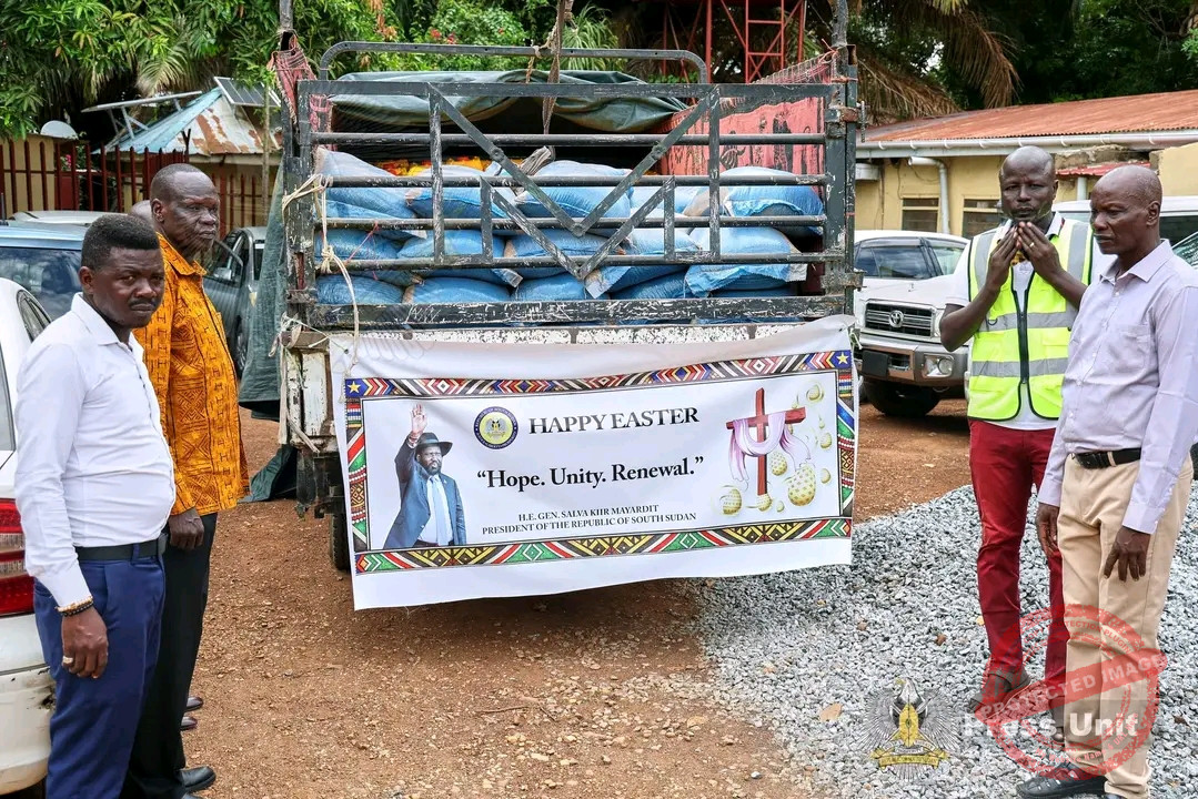 President Kiir donates food to Juba churches in Easter outreach