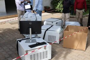 U.S. withdraws equipment including printers from public health laboratory