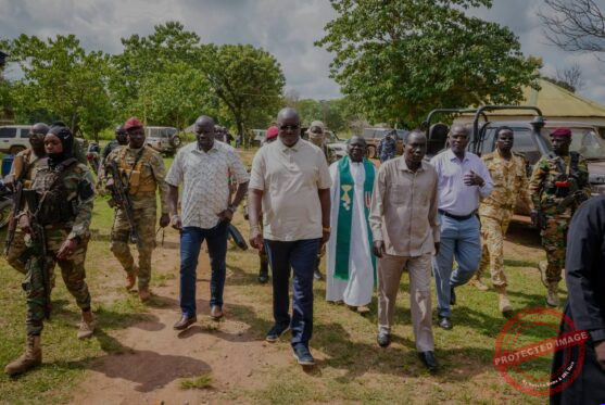 Governor Adil visits families displaced by border tensions in Kajo-Keji